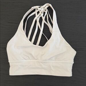 Lululemon Athletica White Strappy Sports Bra